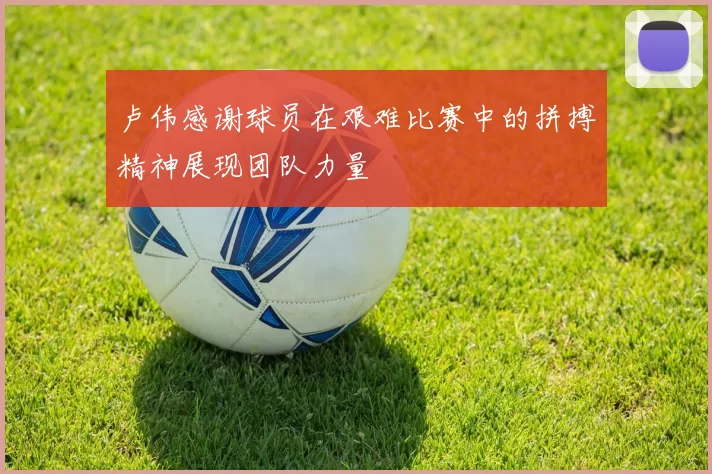 卢伟感谢球员在艰难比赛中的拼搏精神展现团队力量